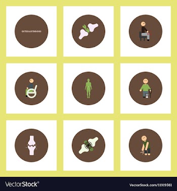 Collection of stylish icons in colorful vector image