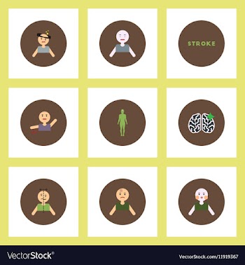 Collection of stylish icons in colorful vector image