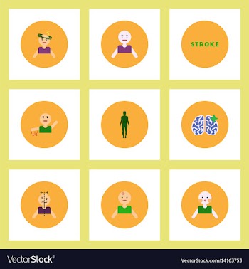 Collection of stylish icons in colorful vector image