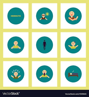 Collection of stylish icons in colorful vector image