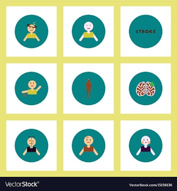 Collection of stylish icons in colorful vector image