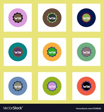 Collection of stylish icons in colorful vector image