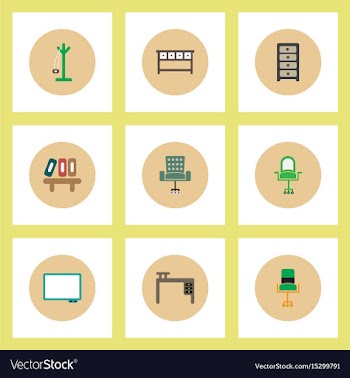 Collection of stylish icons in colorful vector image
