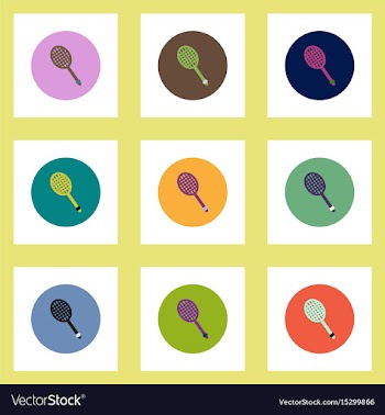 Collection of stylish icons in colorful vector image