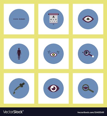 Collection of stylish icons in colorful vector image