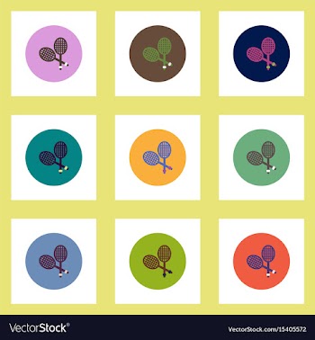 Collection of stylish icons in colorful vector image