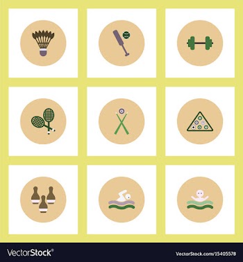 Collection of stylish icons in colorful vector image