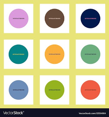 Collection of stylish icons in colorful vector image