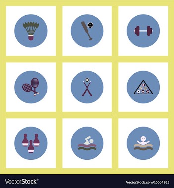 Collection of stylish icons in colorful vector image