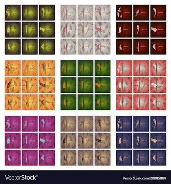 Collection of swatches memphis patterns fashion vector image