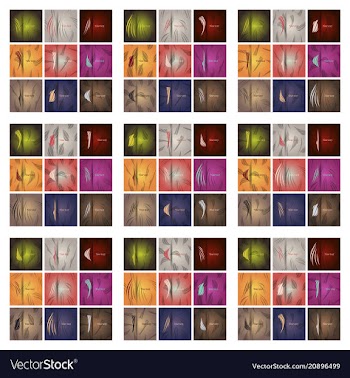 Collection of swatches memphis patterns fashion vector image