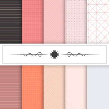 Collection of texture designs vector