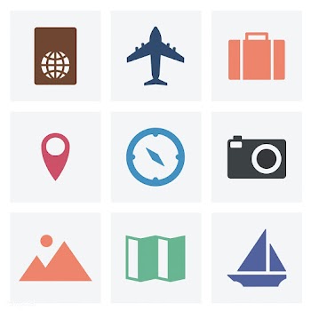 Collection of travel icons illustration | Free stock vector - 457471