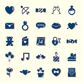 Collection of Valentines day icons | Free stock vector - 424995