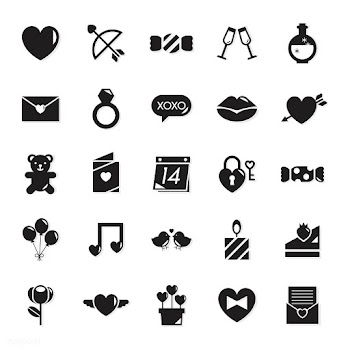 Collection of Valentines day icons | Free stock vector - 424998