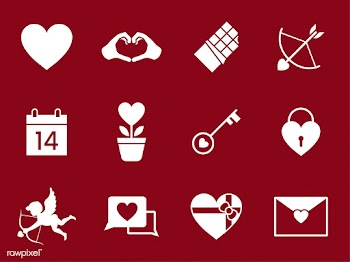 Collection of Valentines Day love icons | Free stock vector - 457417