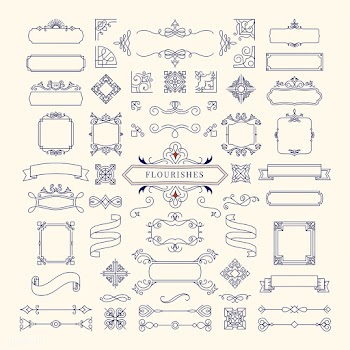 Collection of vintage ornament frame illustra.. | Free stock vector - 470904