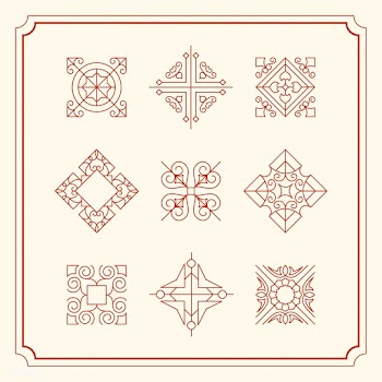 Collection of vintage ornament frame illustra.. | Free stock vector - 470910