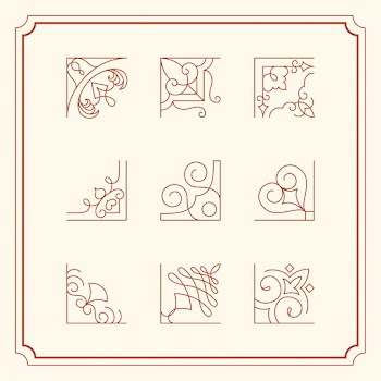 Collection of vintage ornament frame illustra.. | Free stock vector - 470912