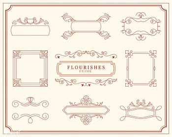 Collection of vintage ornament frame illustra.. | Free stock vector - 470913