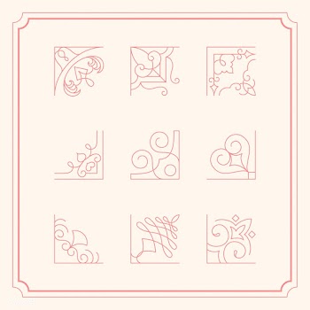 Collection of vintage ornament frame illustra.. | Free stock vector - 470928