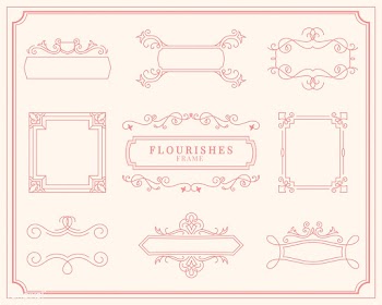 Collection of vintage ornament frame illustra.. | Free stock vector - 470930