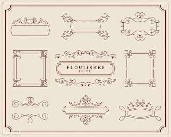 Collection of vintage ornament frame illustra.. | Free stock vector - 470947