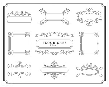 Collection of vintage ornament frame illustra.. | Free stock vector - 470958
