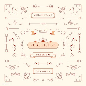 Collection of vintage ornament frame illustra.. | Free stock vector - 470960