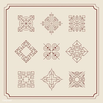 Collection of vintage ornament frame illustra.. | Free stock vector - 470980