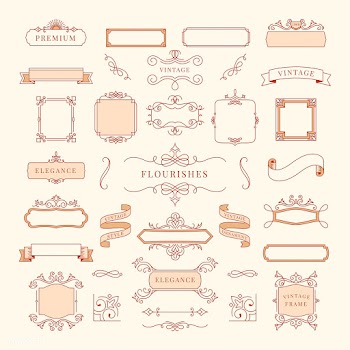 Collection of vintage ornament frame illustra.. | Free stock vector - 470986