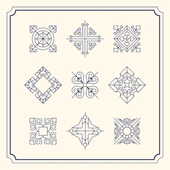 Collection of vintage ornament frame illustra.. | Free stock vector - 470989