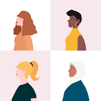 Collection of women in profile vector | Free stock vector - 524225