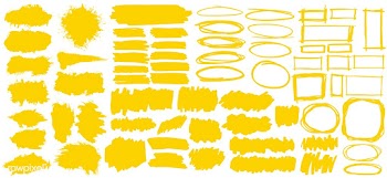 Collection of yellow banners illustration | Free stock vector - 415983