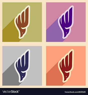 Collection soaring eagle logo vector image