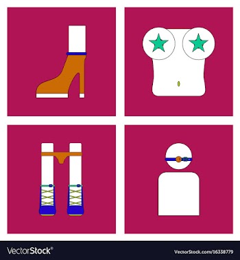 Collection with sex subject icons with thin black vector image