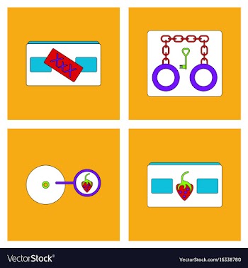 Collection with sex subject icons with thin black vector image