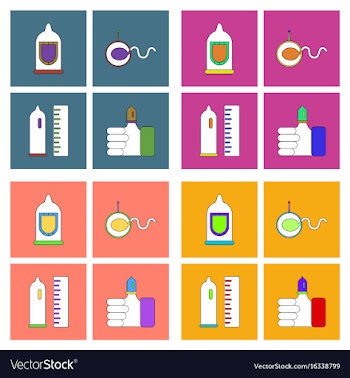Collection with sex subject icons with thin black vector image
