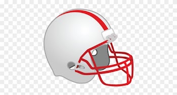 College Football Clipart - Red Football Helmet Clipart