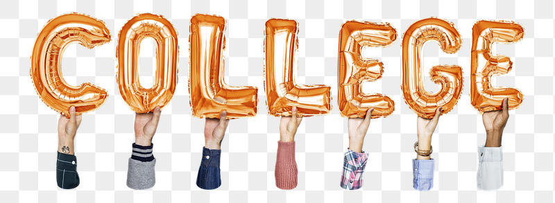 College word png, hands holding | Free PNG - rawpixel