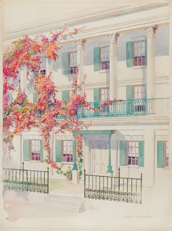 Collonade (1936) by Gilbert Sackerman. | Free Photo Illustration - rawpixel