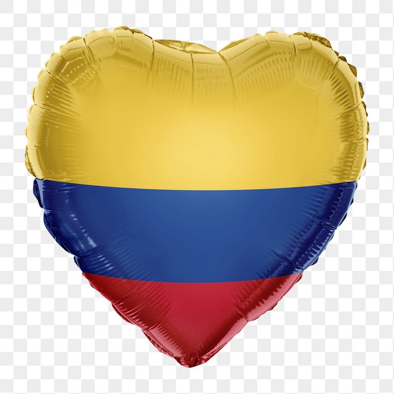 Colombia flag png balloon on transparent | Free PNG - rawpixel