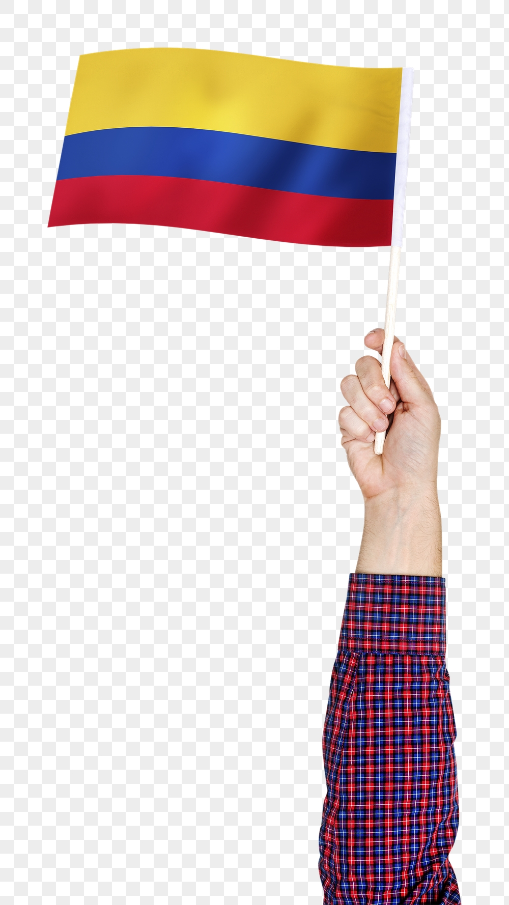 Colombia's flag png in hand | Free PNG - rawpixel