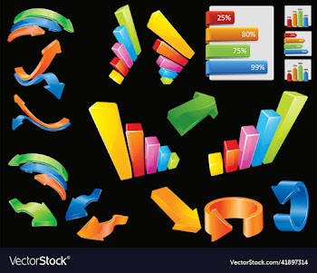 color 3d arrows creative