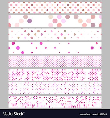 Color abstract dot pattern rectangular web banner vector image