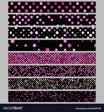 Color abstract dot pattern rectangular web banner vector image