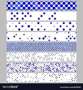 Color abstract dot pattern rectangular web banner vector image