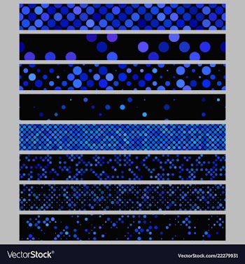 Color abstract dot pattern rectangular web banner vector image