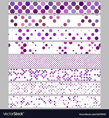 Color abstract dot pattern rectangular web banner vector image