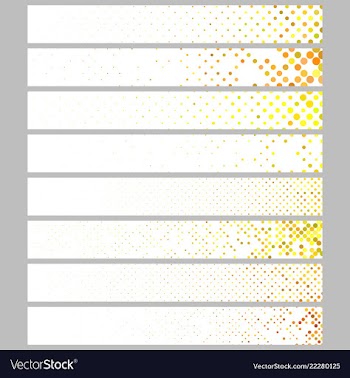 Color abstract dot pattern rectangular web banner vector image